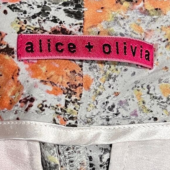 Alice + Olivia Silk Floral Print Pants Size 6/8 - Picture 6 of 7